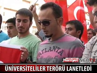 VAN'DA TERÖRÜ PROTESTO GÖSTERİSİ