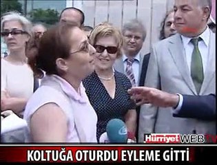 KOLTUĞA OTURDU EYLEME GİTTİ