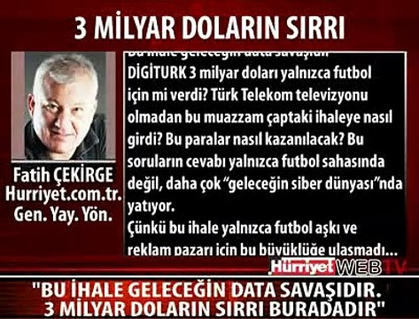 3 MİLYAR DOLARIN SIRRI