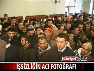 İŞSİZLİĞİN ACI FOTOĞRAFI