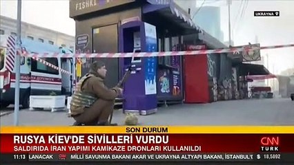 SON DAKİKA: Kiev'de art arda patlamalar!