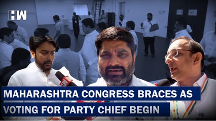 Tải video: Maharashtra Congress Leaders Cast Their Votes For Party Polls| President Election| Shashi Tharoor