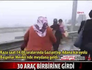 30 ARAÇ HURDA OLDU