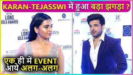 Something Fishy ? Power Couple Karan Kundrra & Tejasswi Prakash Arrive At Award Show Separately