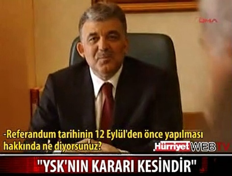 REFERANDUM KARARIYLA İLGİLİ KONUŞTU