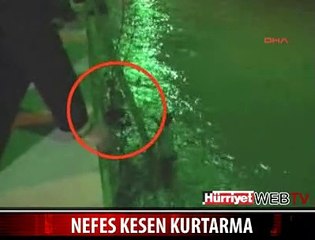 IRMAĞA ATLAYAN GENÇ KIZ KURTARILDI