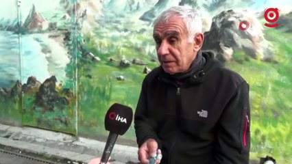 Emekli asker sokakları tuvale çevirdi