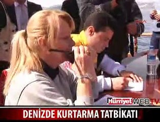 DENİZDE NEFES KESEN TATBİKAT