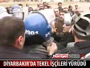 TEKEL İŞÇİLERİ YÜRÜDÜ