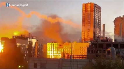 Rusia ataca el centro de Kiev con drones kamikaze