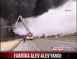 FABRİKA ALEV ALEV YANDI