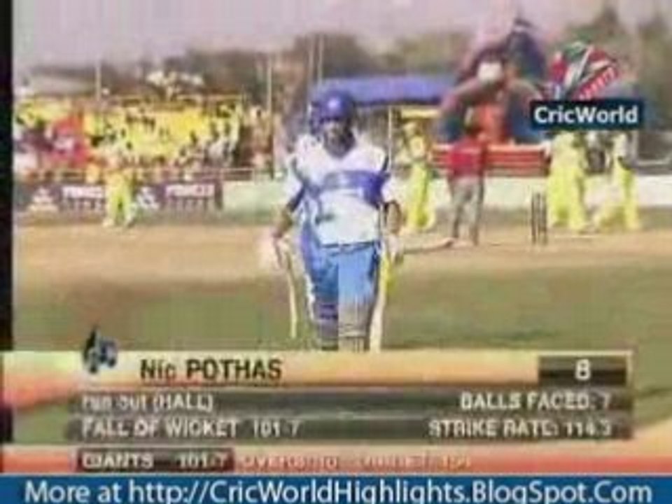 ICL 6th Match - Part 4 Lions v Giants Hilites