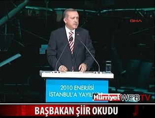BAŞBAKAN ŞİİR OKUDU