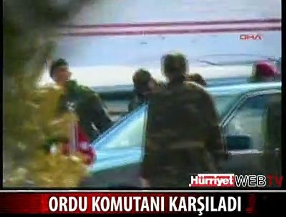 ORDU KOMUTANI KARŞILADI