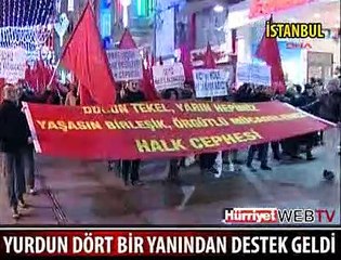 TEKEL İŞÇİLERİNE DESTEK YAĞIYOR