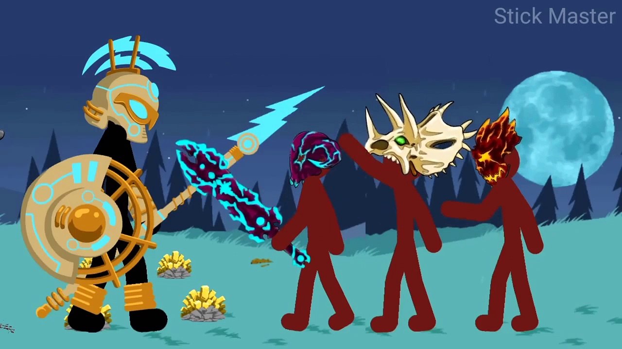 Voltaic Spearton vs Mega giant swordwraths and Mega final boss (light of hope) - stick war animation