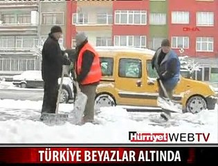 TÜRKİYE BEYAZA BÜRÜNDÜ