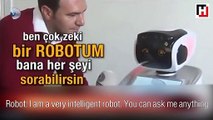 Robot that interrupted Turkish minister’s speech apologizes, admits mistake