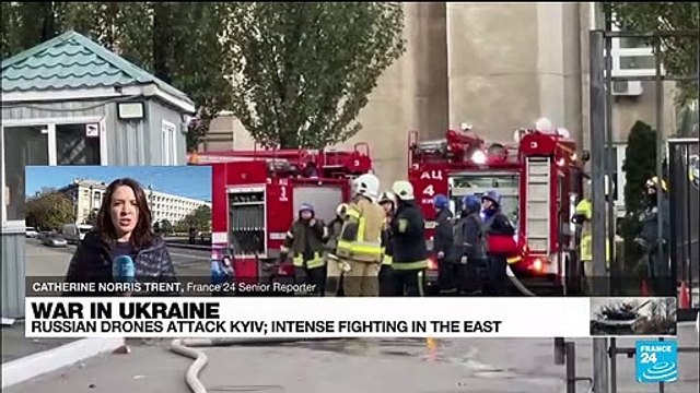 Russia strikes Kyiv with waves of 'suicide drones'