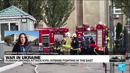 Russia strikes Kyiv with waves of 'suicide drones'