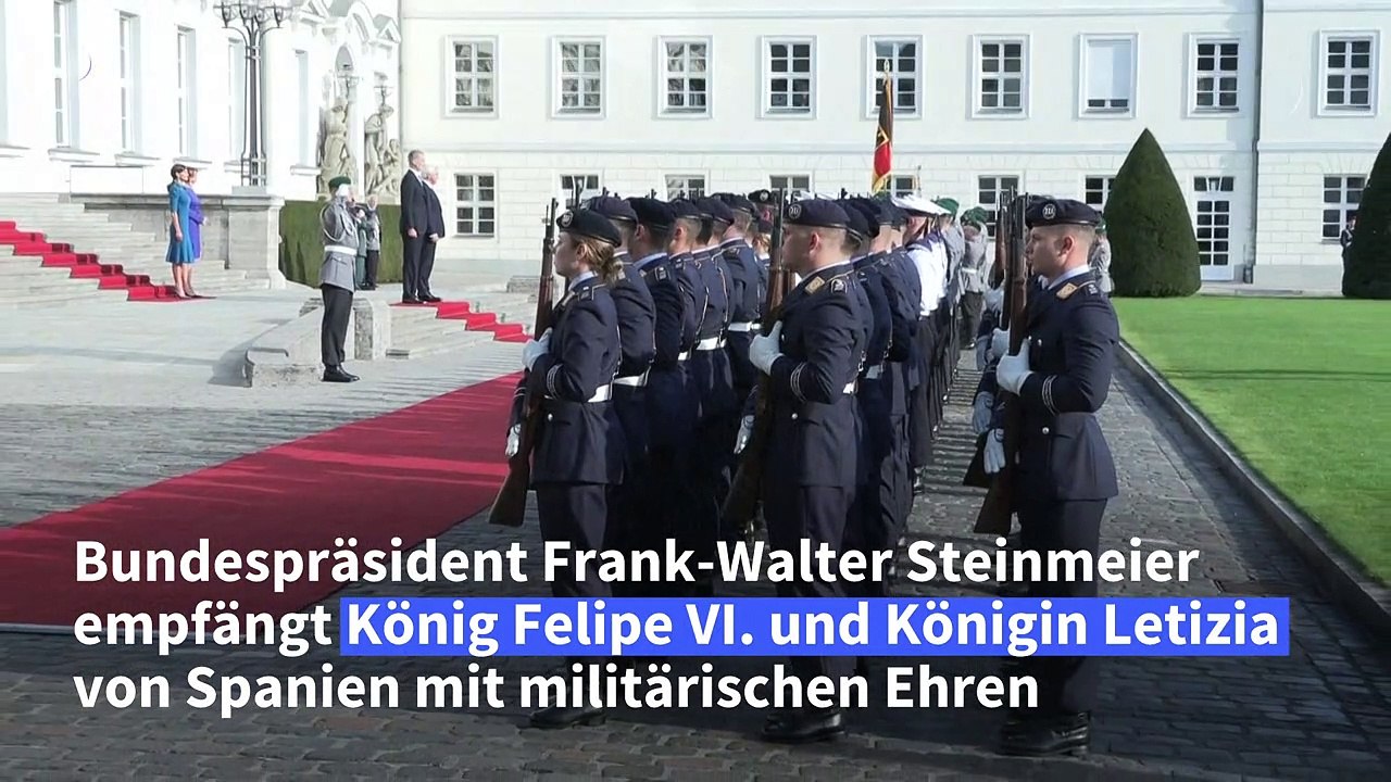 Spanisches Königspaar zu Besuch in Berlin