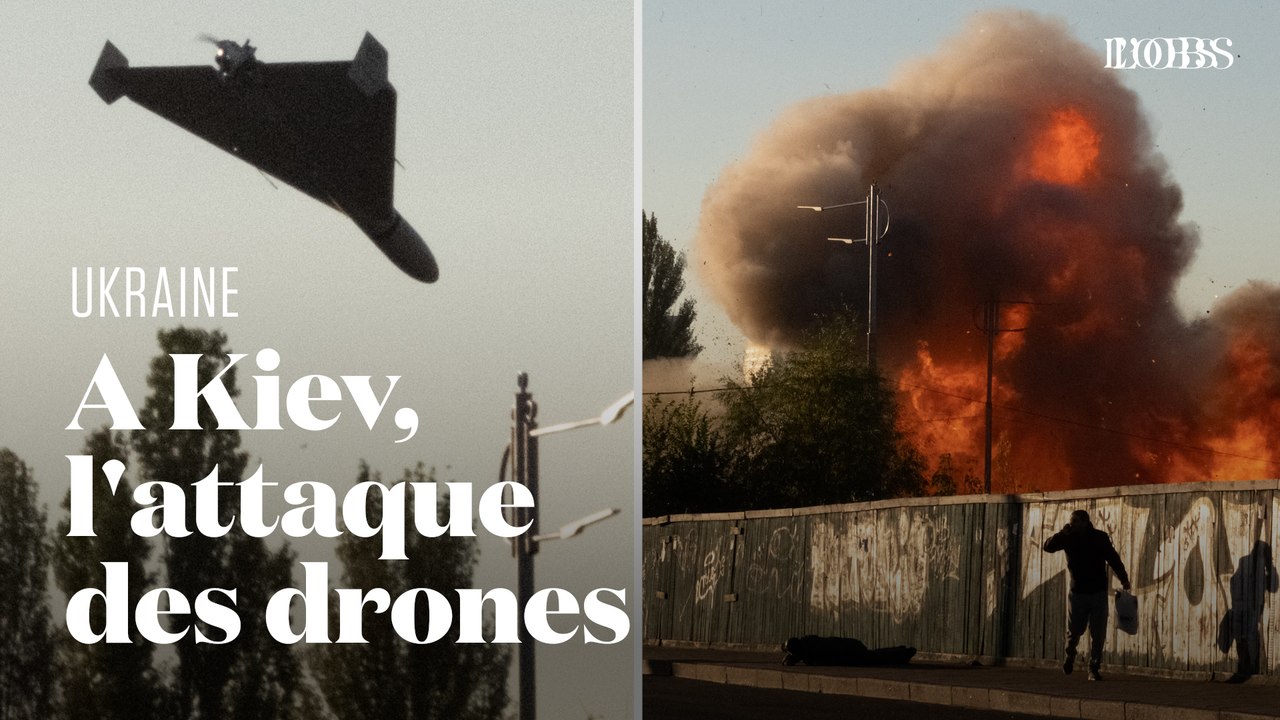La Russie frappe le centre de Kiev avec des "drones kamikazes"