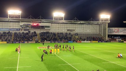 New Zealand perform The Haka ahead of their opening World Cup game