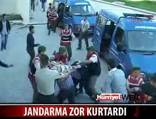 JANDARMA ZOR KURTARDI