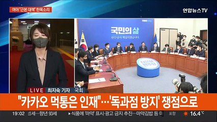 여야 '먹통 사태' 카카오 질타…플랫폼 '독과점' 겨냥
