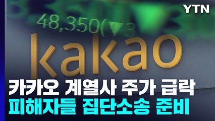 카카오 계열사 시총 하루 만에 2조↓...시련은 '이제부터' / YTN