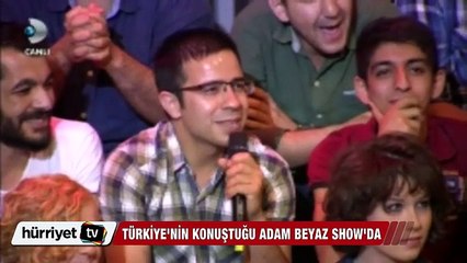 Türkiye'nin konuştuğu adam Beyaz Show'daydı