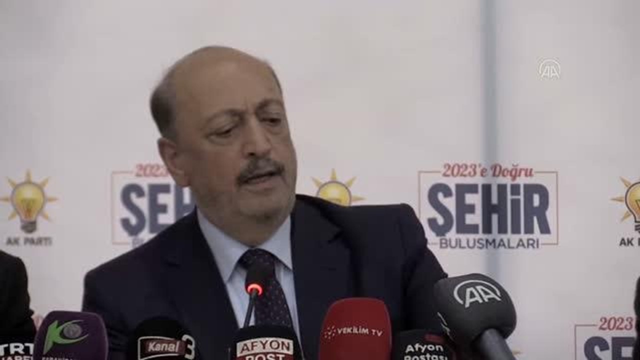 AFYONKARAHİSAR - Bakan Bilgin: "Sosyal politika uygulamaları ile topluma gerekli destekleri sağlamaya çalışıyoruz"