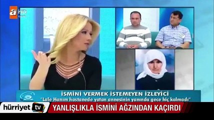 Canlı yayında ismini yanlışlıkla ağzından kaçırdı