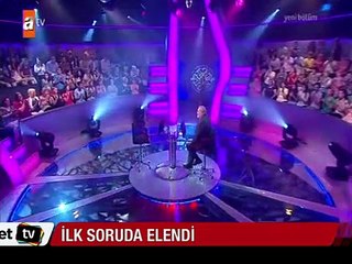 Yarışmacı ilk soruda elendi