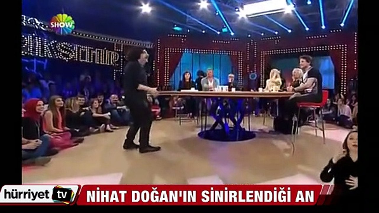 Nihat Doğan'ın sinirlendiği an