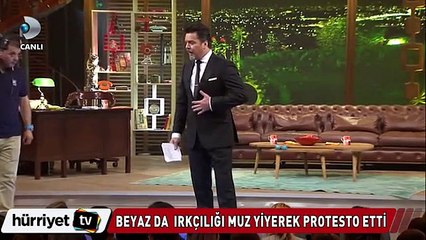 Beyaz Show'da muzlu protesto
