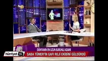 Saba Tümer'in gafı reji ekibini bile güldürdü