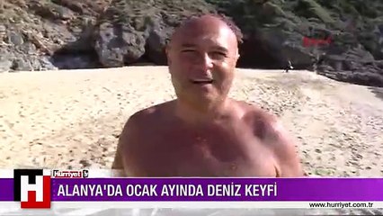 ALANYA'DA OCAK AYINDA DENİZ KEYFİ