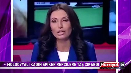 MOLDOVYALI KADIN SPİKER HERKESİ ŞAŞIRTTI