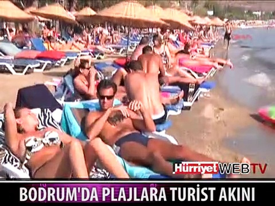 BODRUM'DA PLAJLAR DOLDU TAŞTI