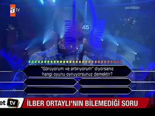 İlber Ortaylı'nın bilemediği soru