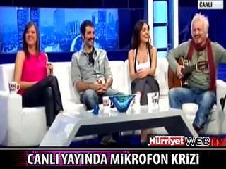 CANLI YAYINDA MİKROFON KRİZİ