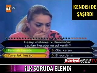 İLK SORUDA ELENİNCE KENDİSİ BİLE ŞAŞIRDI