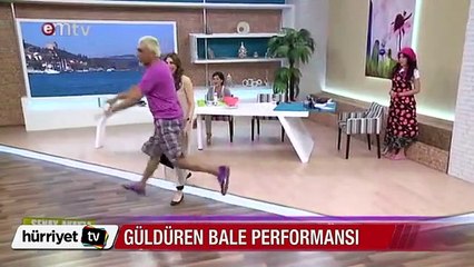 Akay ile Mengüç'ün bale performansı izleyenleri güldürdü