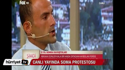 Canlı yayında Soma Protestosu
