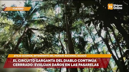 El circuito garganta del diablo continúa cerrrado evalúan daños en las pasarelas