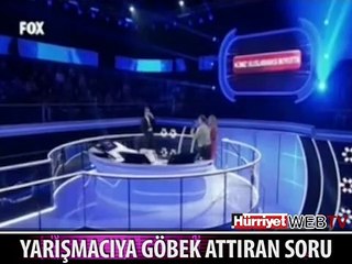 YARIŞMACI BİR ANDA OYNAMAYA BAŞLADI