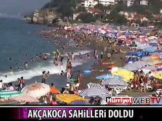 TATİLCİLER PLAJLARA AKIN ETTİ