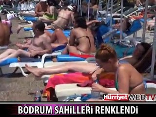 BODRUM'DA SAHİLLER DOLDU TAŞTI