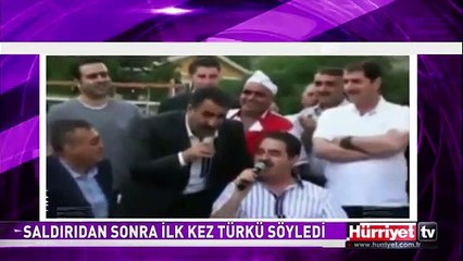 İKİ YIL ARADAN SONRA İLK KEZ TÜRKÜ SÖYLEDİ